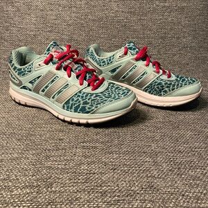 Adidas Women's Teal and Pink Sneakers